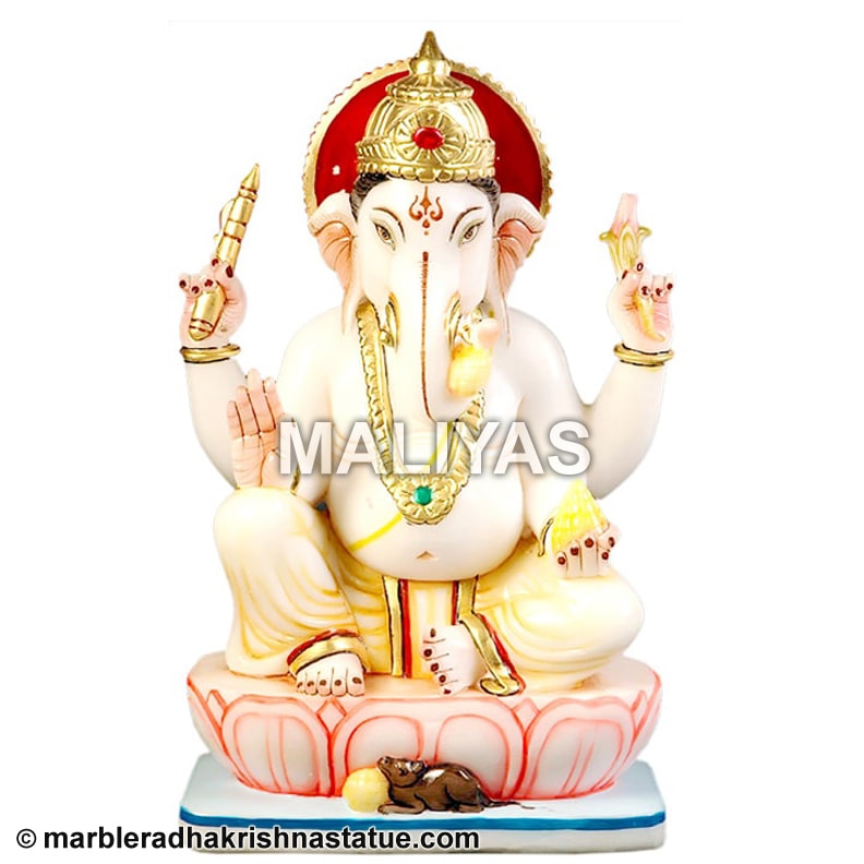 Aesthetically Carved Lord Ganesha