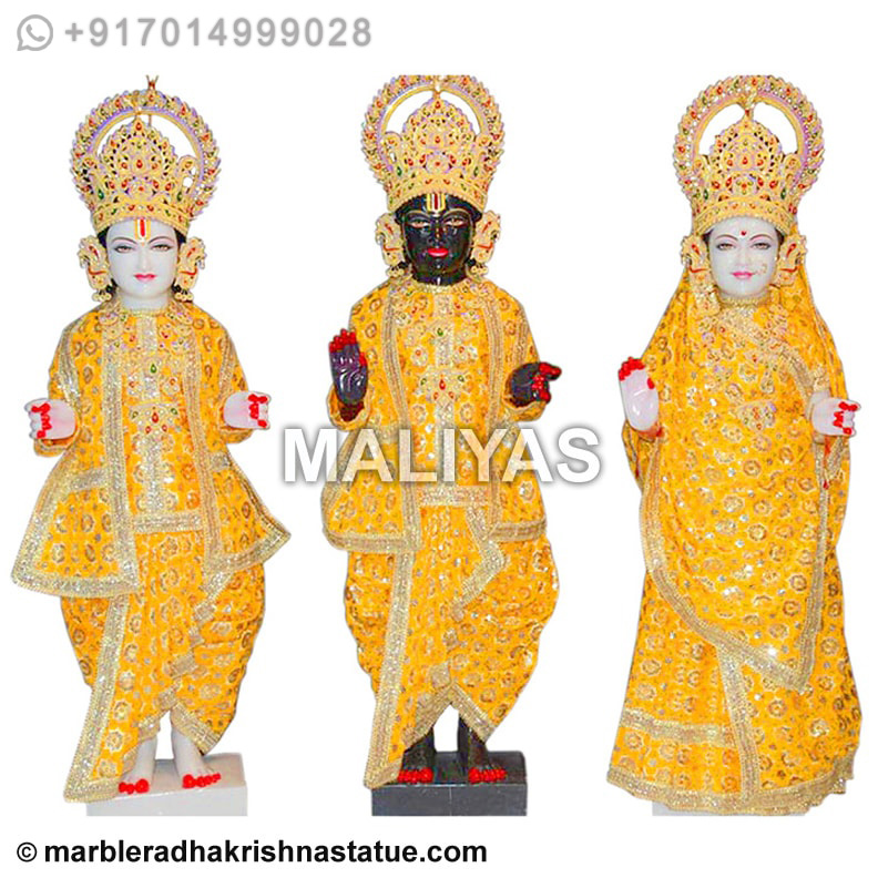 Buy Iskcon ram darbar marble statue