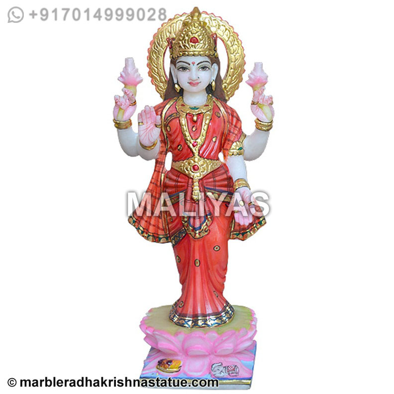 God Laxmi Marble Statue