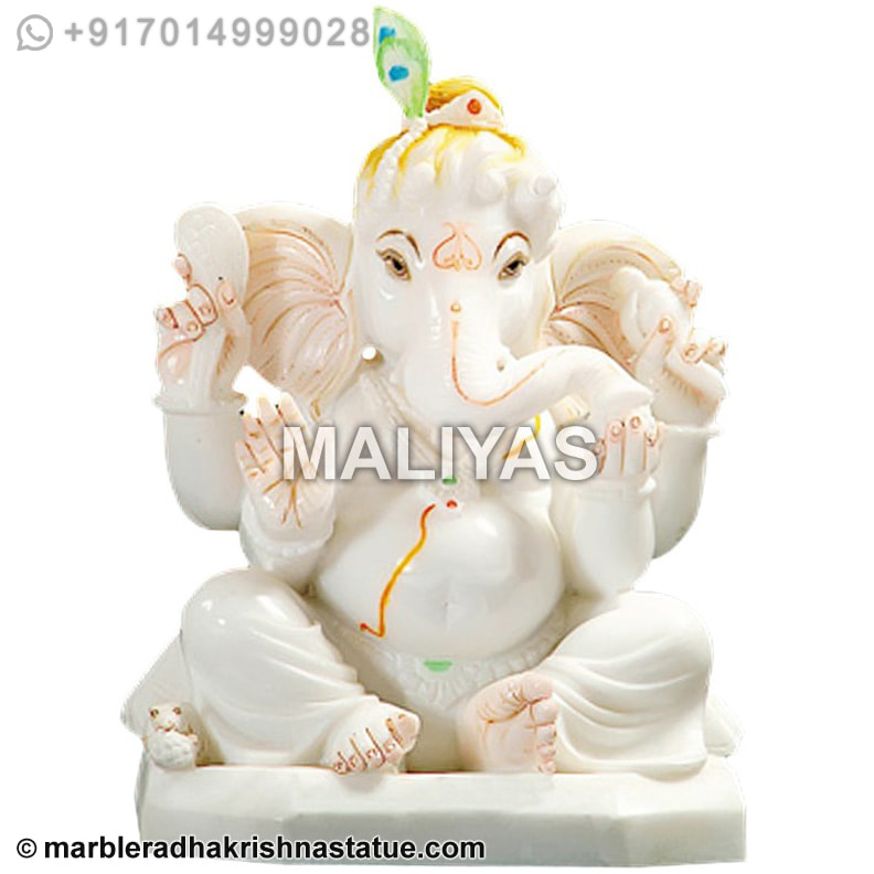 Marble Bal Ganesh Moorti