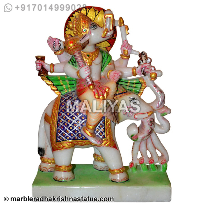 Marble Manibhadra Veer Moorti