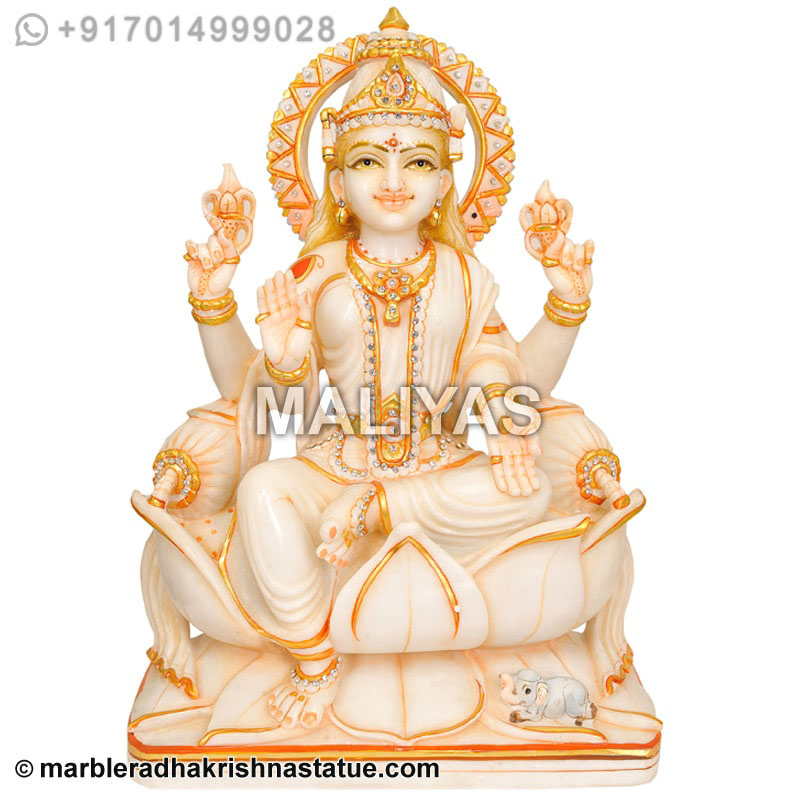 Mata Laxmi Marble Statue