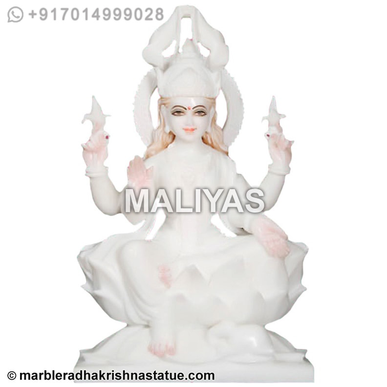 White Marble Laxmi Murti