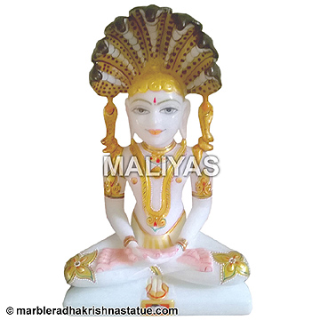 Marble Jain Parasnath Statue