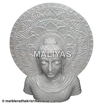 White Marble Buddha Statue