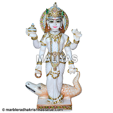 Beautiful Ganga Mata Statue