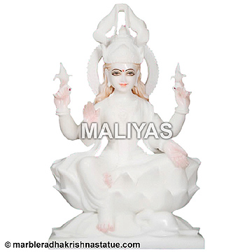 White Marble Laxmi Murti