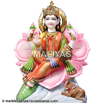 Goddess Laxmi Statue In Marble