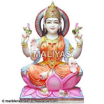 White Marble Lakshmi Moorti