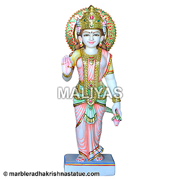 Traditional White Lakshmi Statue