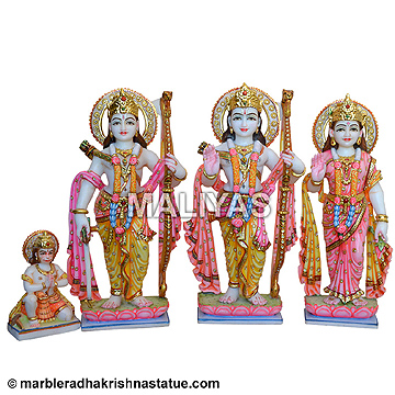 White Marble Ram Darbar Statue