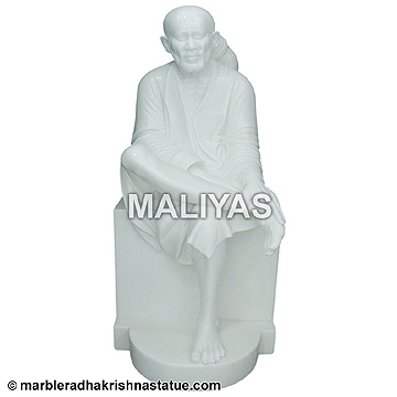 White Marble Lord Sai Baba Statue