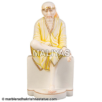 White Marble Lord Sai Baba Statue