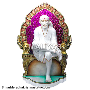 Sai Baba Statue with Sinhasan