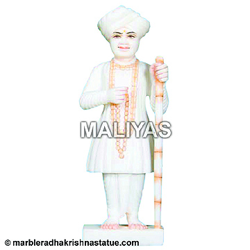 White Marble Jalaram Bapa Statue